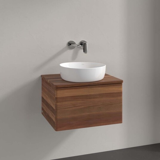 Villeroy & Boch Antao Servantskap med 1 skuff 60x50x36 cm u/lys Valnøtt Villeroy & Boch Antao Servantskap med 1 skuff 60x50x36 cm u/lys Valnøtt