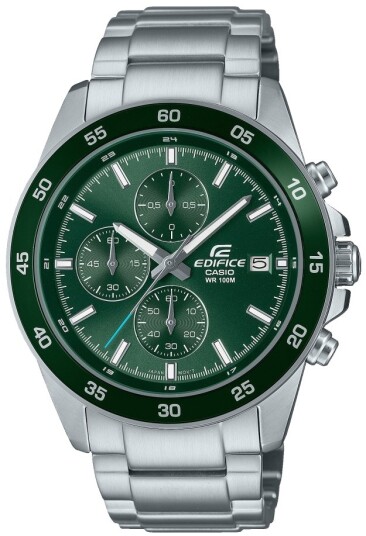 Casio Herreklokke EFR 526D 3AVUEF Edifice Grønn/Stål Ø43.8 mm