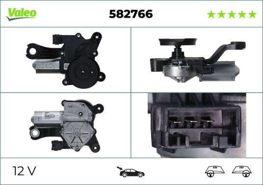 VALEO 582766 Vindusviskermotor VALEO 582766 Vindusviskermotor