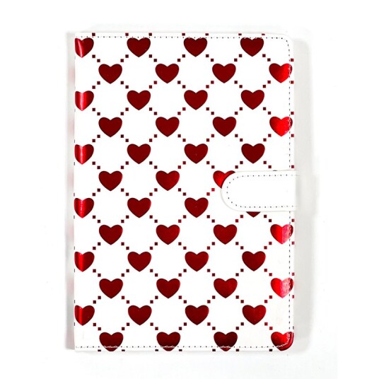 A5 Notebook m/ linjerte sider Hjerter A5 Notebook m/ linjerte sider Hjerter