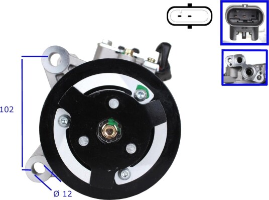 AC kompressor WALKER WCP00204