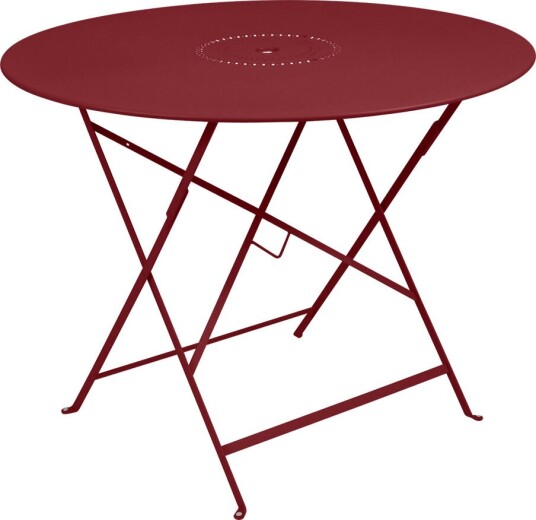 Fermob   Floréal Table 96 Cm Chili 43   Utendørs Spisebord   Rød   Metall