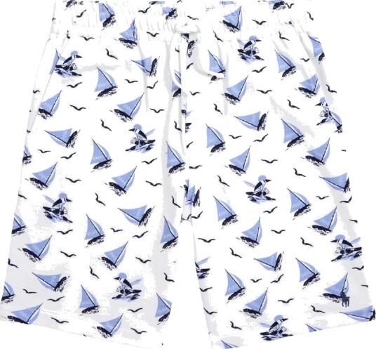 Polo Ralph Lauren Shorts Klassikere Hvit/Blå m. Seilskip Polo Ralph Lauren 7 år 122 Shorts