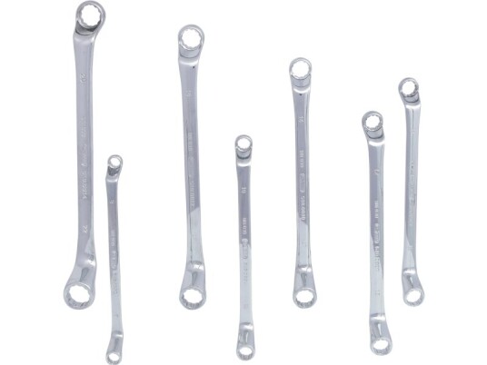 Ks Tools 518.0847, Kromvanadiumstål, Sølv, 8X9,10X11,12X13,14X15,16X17,18X19,20X22, 1,03 Kg, 7 Stykker