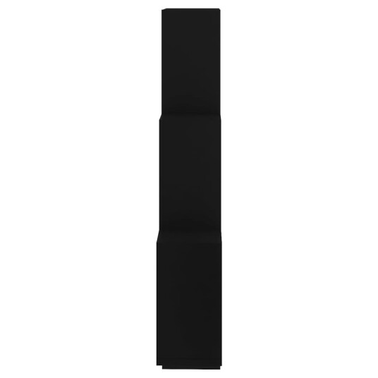 vidaXL Kubeformet vegghylle svart 78x15x93 cm sponplate vidaXL Kubeformet vegghylle svart 78x15x93 cm sponplate