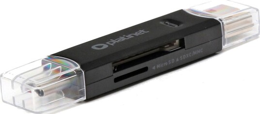 Platinet minnekortleser USB-C/USB 3.0 microSD/SD Platinet minnekortleser USB-C/USB 3.0 microSD/SD
