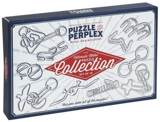 Brain_Games Puzzle And Perplexset Of 10 Metal Puzz Brain_Games Puzzle And Perplexset Of 10 Metal Puzz