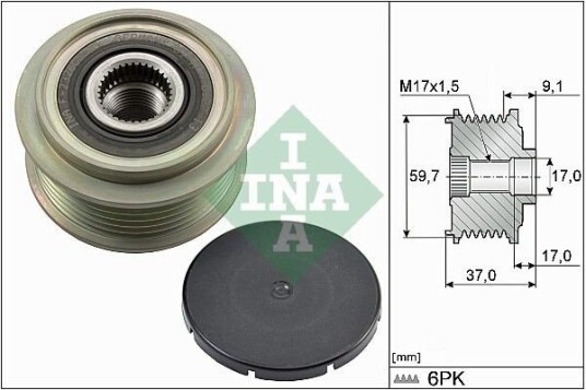 Dynamo remhjul INA 535 0035 10 Dynamo remhjul INA 535 0035 10