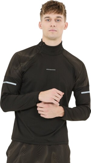 Endurance Rumbia M Printed Midlayer Black M Endurance Rumbia M Printed Midlayer Black M
