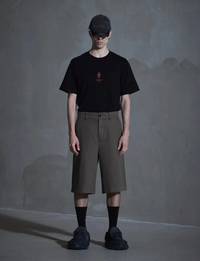 HAN Kjøbenhavn Washed Cotton Shorts   Brown   52