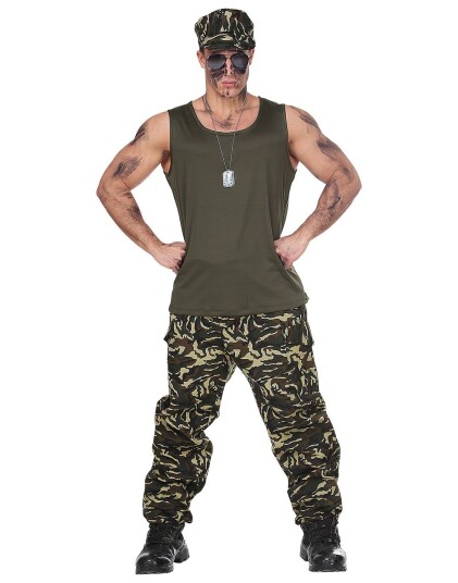 Mr. Solider Militærkostyme til Mann Strl XL Mr. Solider Militærkostyme til Mann Strl XL