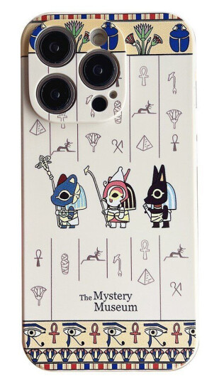 INCOVER iPhone 14 Pro Fleksibelt TPU Plast Deksel med Trykk - Hieroglyfer