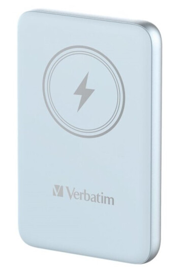 Verbatim Charge "N" Go - Trådløs Nødlader - Magnetmontering - Li-Pol - 10000 Mah - 20 Watt - 2.4 A - Apple 2.4A, Apple Fast Charge, Bc1.2, Pd 3.0, Quick Charge 3.0 (24 Pin Usb-C) - Blå