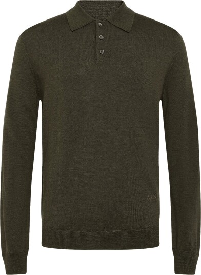 A.P.C. Polo Riou DARK GREEN L