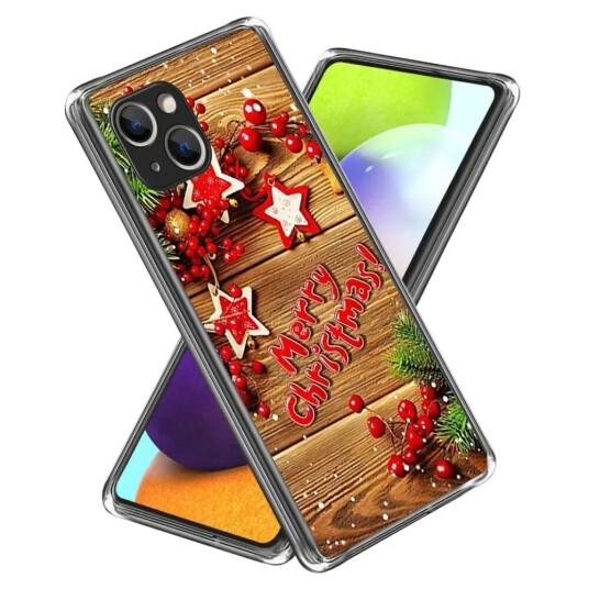 INCOVER iPhone 15 TPU Plast Jul Deksel - Merry Christmas