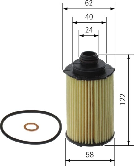 Oljefilter BOSCH F 026 407 348 Oljefilter BOSCH F 026 407 348