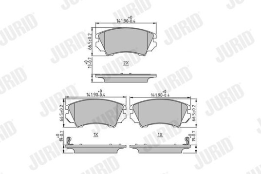 Bremseklosser JURID 573270J Bremseklosser JURID 573270J