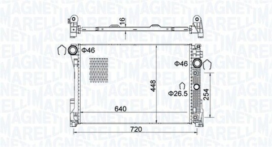 Radiator MAGNETI MARELLI 350213163300