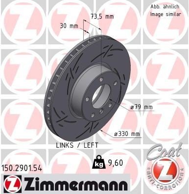Bremseskive ZIMMERMANN 150.2901.54