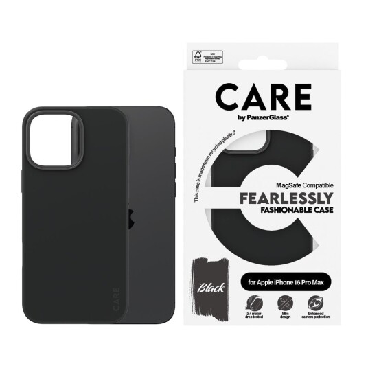 CARE by PanzerGlass MagSafe Mobildeksel til iPhone 16 Pro Max - Svart