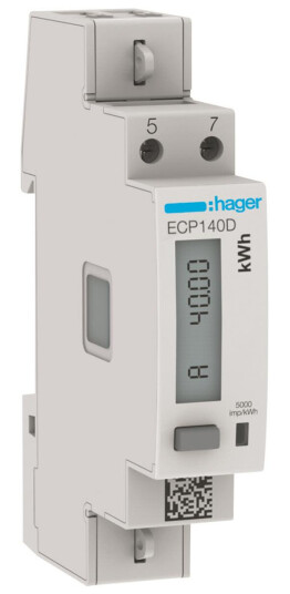 Hager ECP140D Energimåler 1-faset 40A Hager ECP140D Energimåler 1-faset 40A