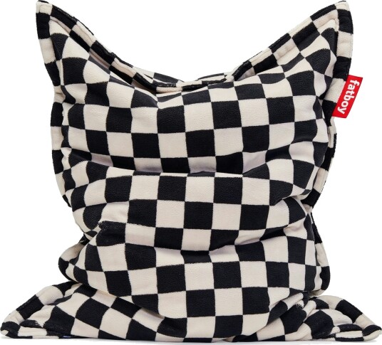 Fatboy Original Slim Teddy saccosekk Chess Black Ecru Fatboy Original Slim Teddy saccosekk Chess Black Ecru