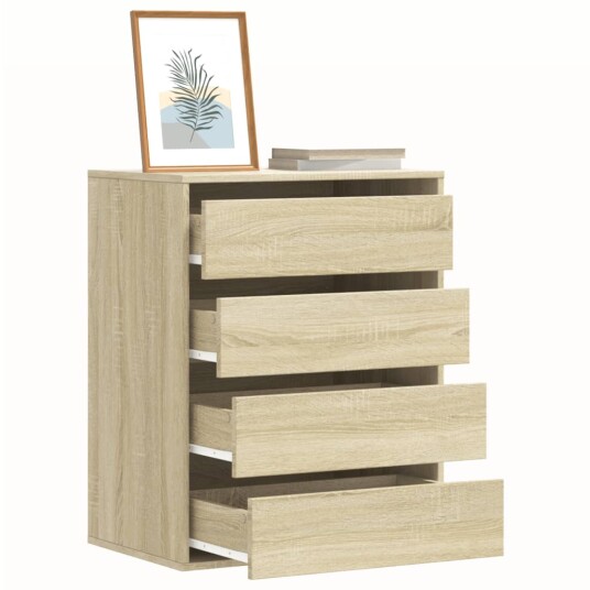  Kommode sonoma eik 60x41x76 cm konstruert tre