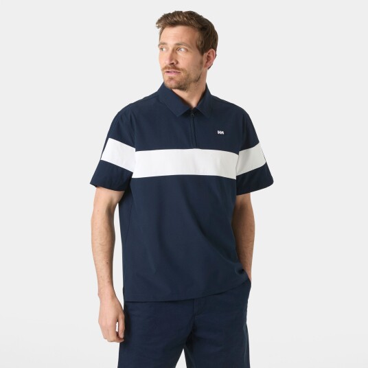 Helly Hansen Men's Levante Quick Dry Half zip Short Sleeve Marineblå 2xl