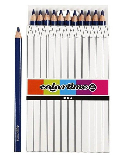 Creativ Company Colortime Colored pencils Dark Blå 12pc