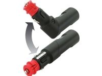 PROCARE Stik Sikkerhedsuniversalstik (kan vinkles) med hul til 3 mm LED ProCar Winkelb.Sicherheits-Unistecker 8A/6-24V 12/24 V 8 A Skruekontakt