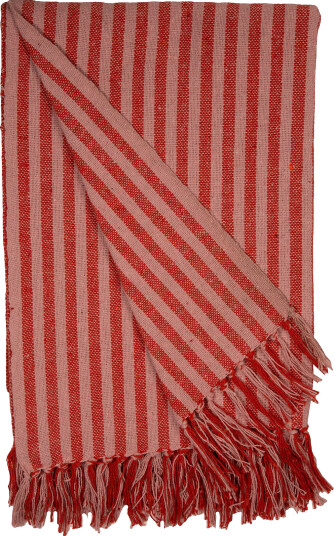 Au Maison Throw, Stripe - Red - 130X180CM