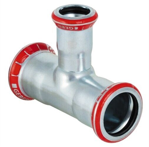 Geberit Mapress T-rør Redusert Galv 12-15-12 mm Geberit Mapress T-rør Redusert Galv 12-15-12 mm