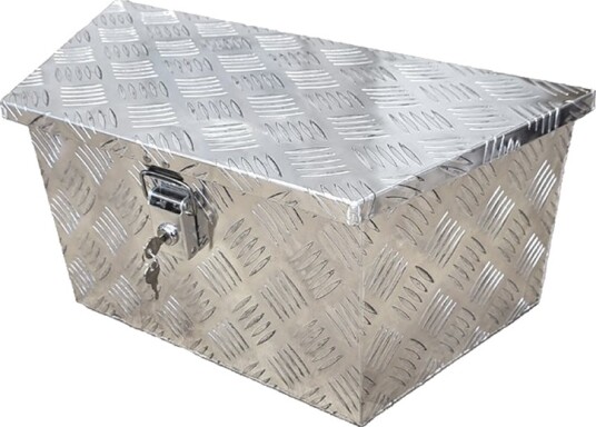 Tilhengerkasse Aluminium M/lås