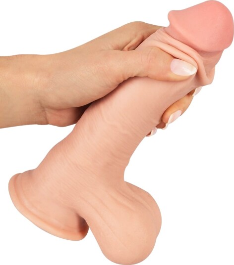 Dildo with movable Skin 19.9 cm Dildo with movable Skin 19.9 cm