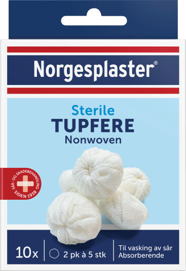 Norgesplaster Sterile tupfere 10 stk.