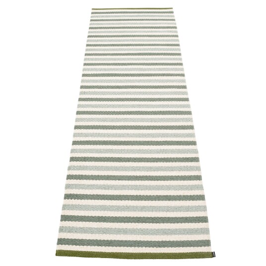 Pappelina Teo gulvteppe 70 cm x 240 cm, sage/army/vanilla
