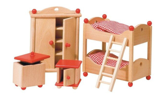 Goki Dollhouse Furniture Children's room Goki Dollhouse Furniture Children's room