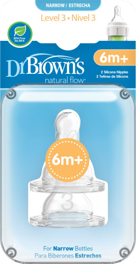 Dr Brun s 2pk Flaskesmokk Narrow Str.3 6mnd+
