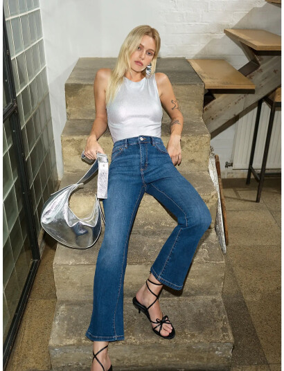 French Connection Toms Denim Flared Jean - Blue - 38