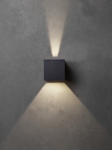 Lumenlight Toscana utendørs vegglampe 2x10W sort