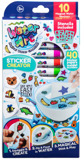 Water Art - Sticker Set with 12 Colours 33130111 Water Art - Sticker Set with 12 Colours 33130111