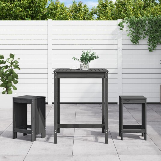  Hagebarsett 3 deler grå heltre furu 3157735