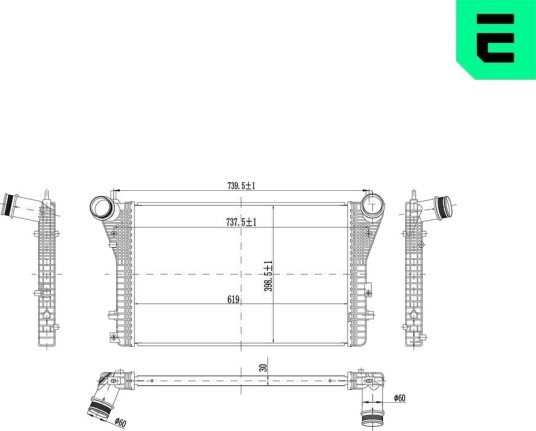 Intercooler ERA 672033