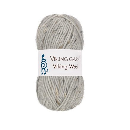 Viking Garn Wool Lysegrå Tweed 501 Viking Garn Wool Lysegrå Tweed 501