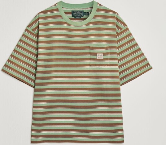 Polo Ralph Lauren Relaxed Fit Striped T Shirt Outback Green