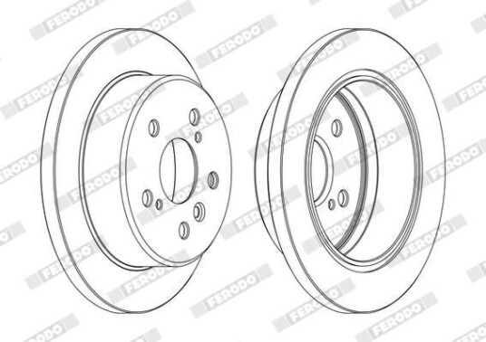 Bremseskive FERODO DDF1598C Bremseskive FERODO DDF1598C