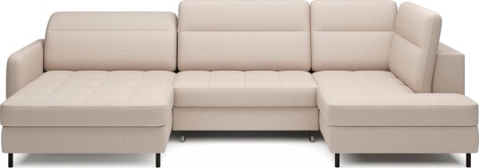 Berrto Sofa med Divan og Sjeselong 5 seters   Beige