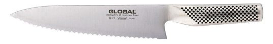 Global G-22R brødkniv 20 cm tagget rustfritt stål