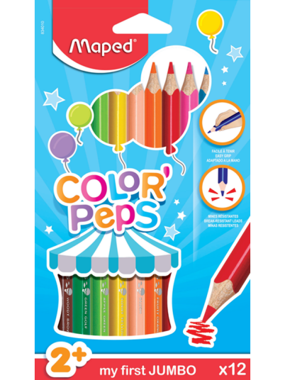 Maped Color'Peps My first Jumbo Colour pencils x12 Maped Color'Peps My first Jumbo Colour pencils x12