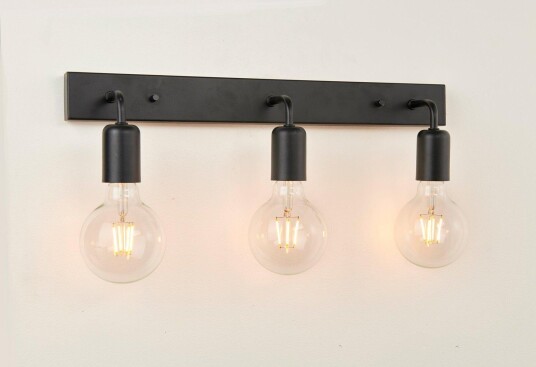 Ms - belysning Eliott Tripple vegglampe - Svart Ms - belysning Eliott Tripple vegglampe - Svart